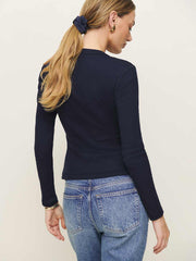Hugh Knit Top - Midnight