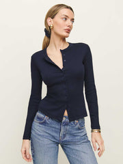 Hugh Knit Top - Midnight
