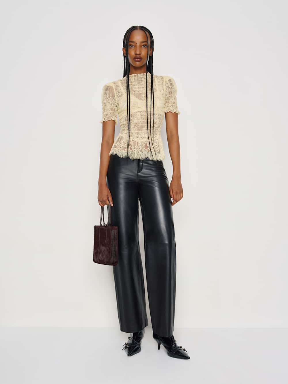 Aggie Top - Butter Yellow Lace