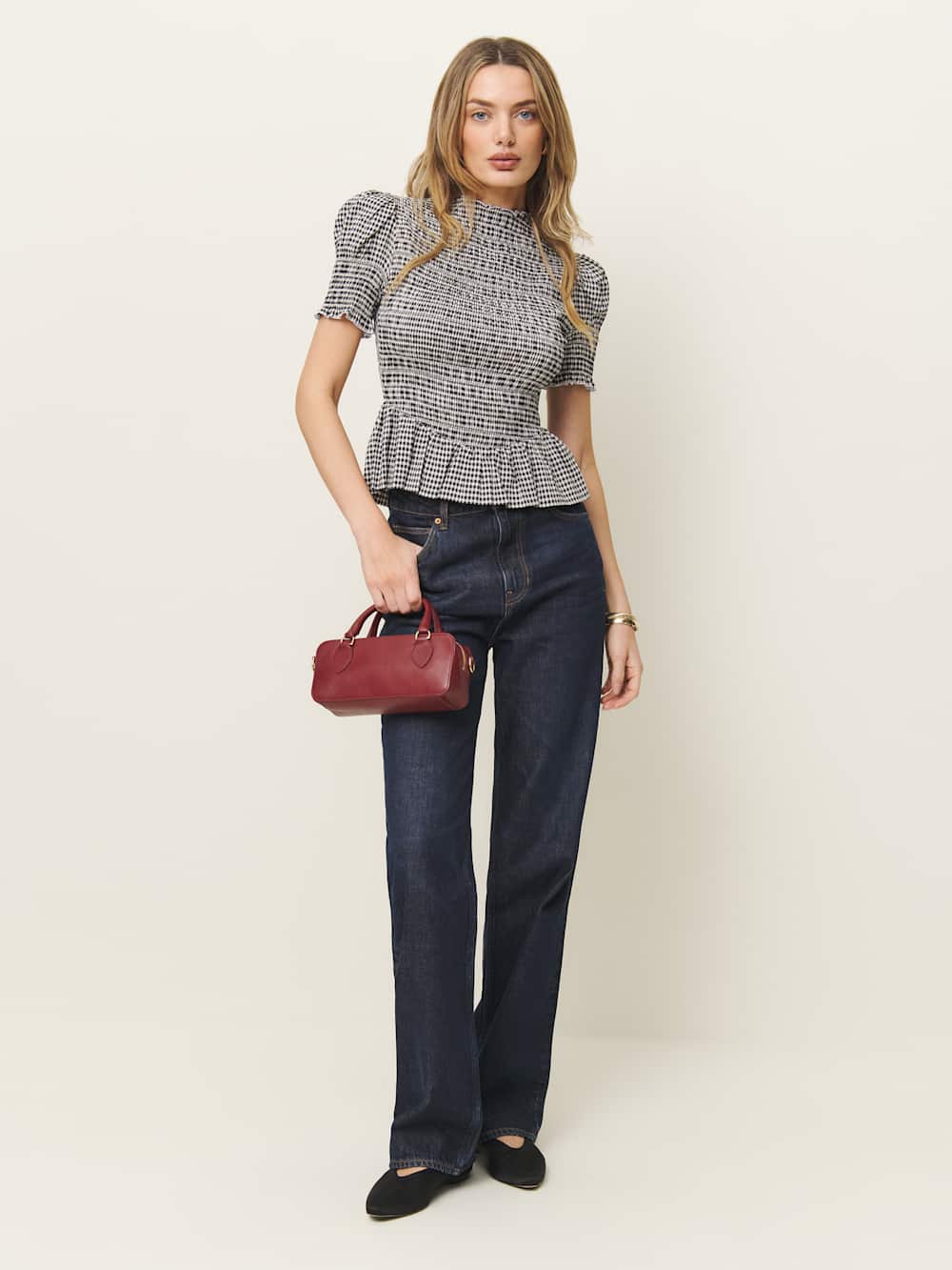 Aggie Top - Remy Check