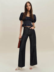 Aliya Denim Top - Minerva