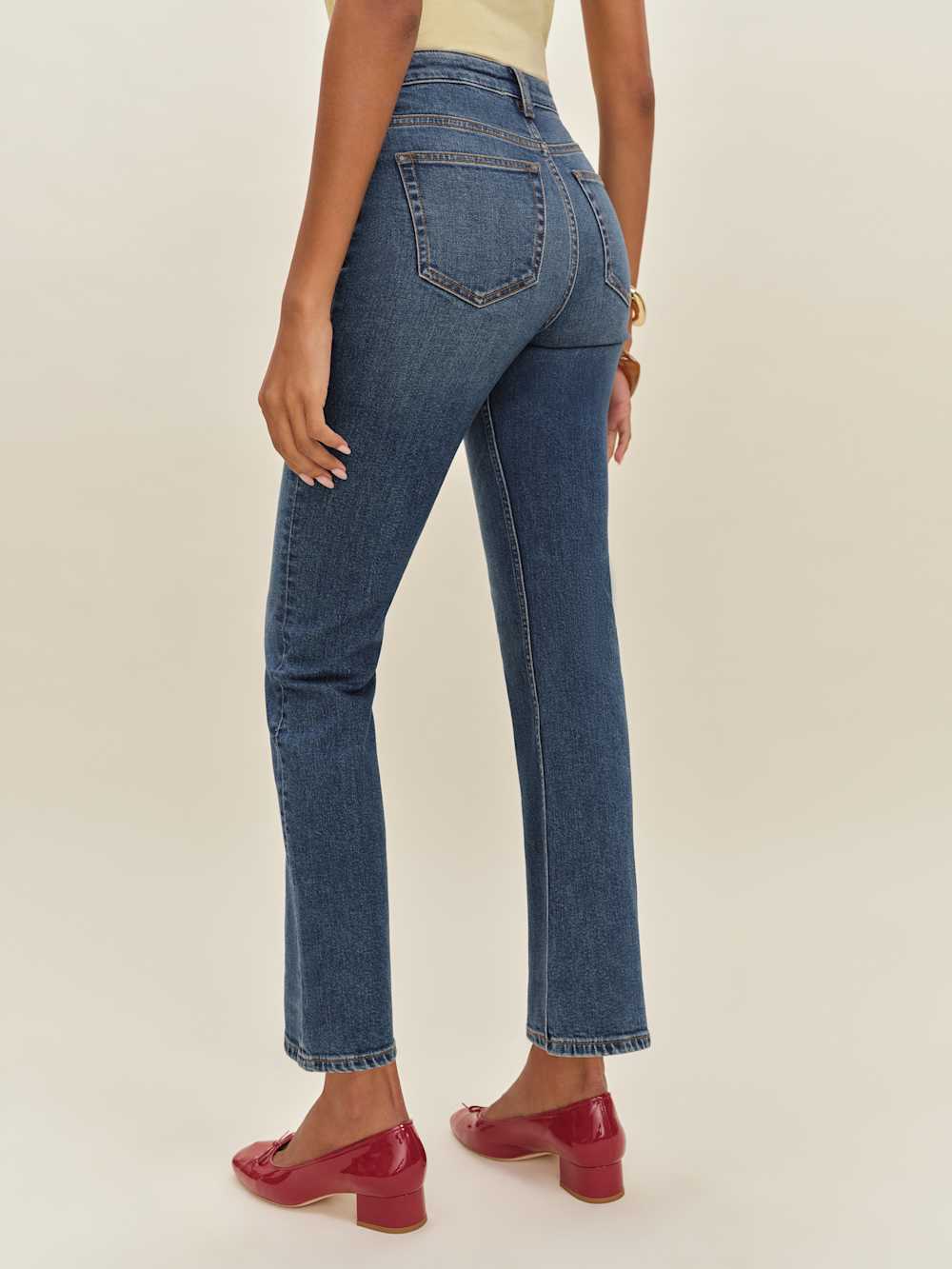 Valeria Super Stretch Mid Rise Ankle Flare Jeans - Willamette