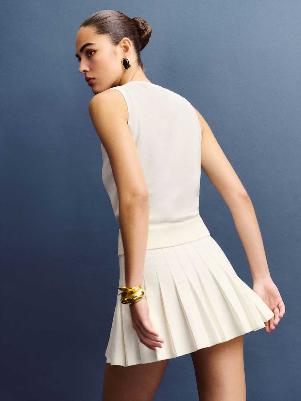 Blair Cotton Sweater Dress - Fior Di Latte