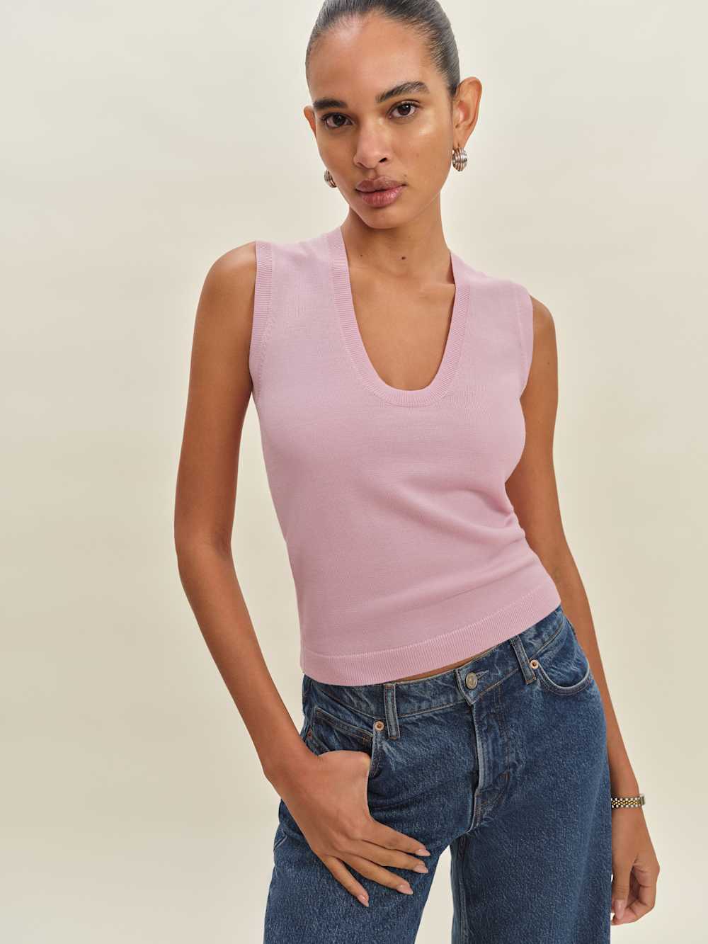 Marta Regenerative Merino Sweater Tank - Babygirl