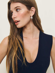 Marta Regenerative Merino Sweater Tank - Navy