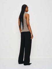 Maisie Cotton Sweater Tank - Shitake Fior Di Latte Marl