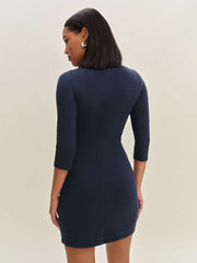 Rocky Knit Dress - Midnight