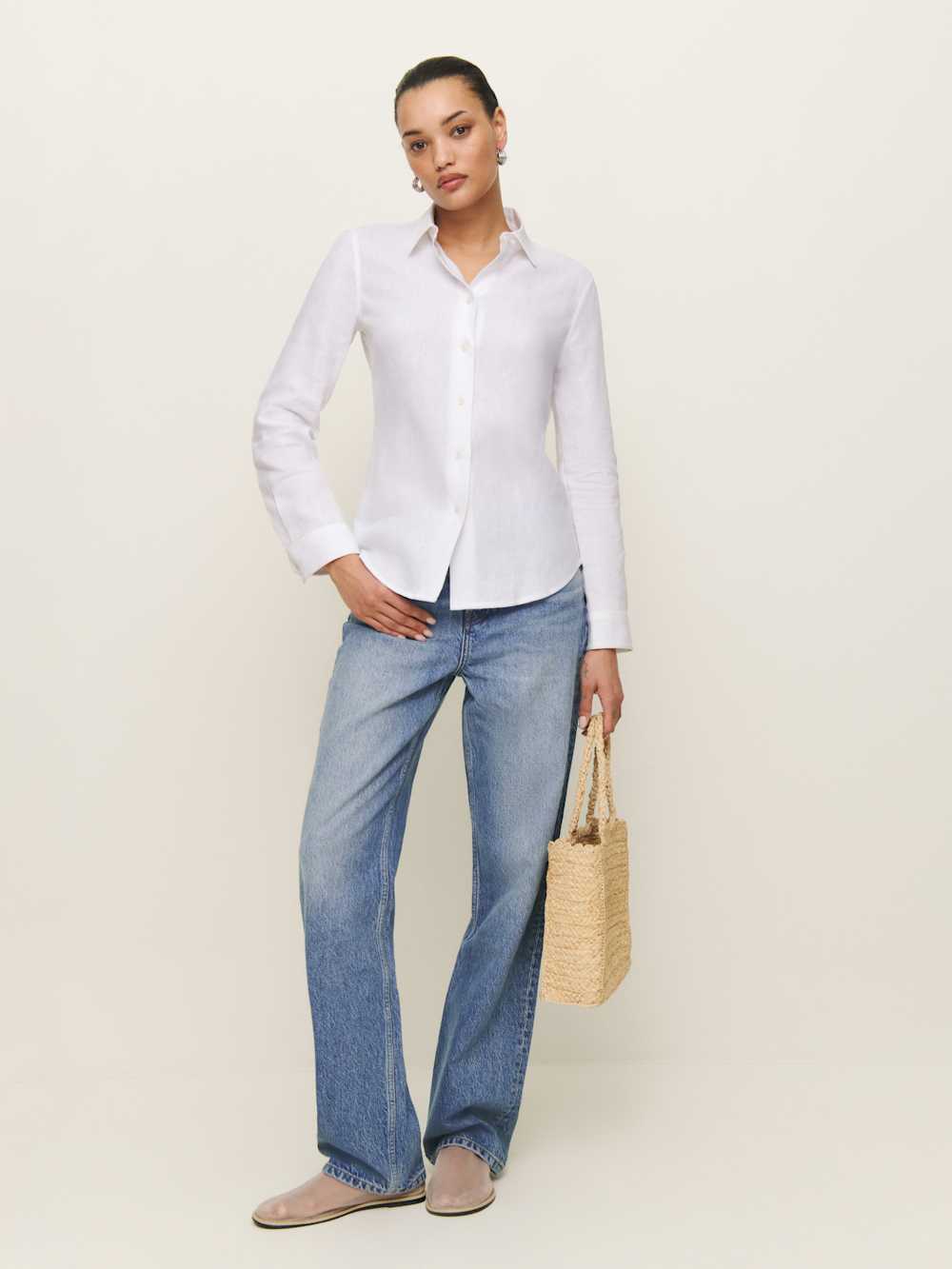 Alfie Linen Shirt - White