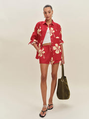 Eli Oversized Linen Shirt - Paradise Lost