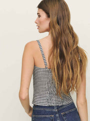 Hattie Linen Top - Remy Check