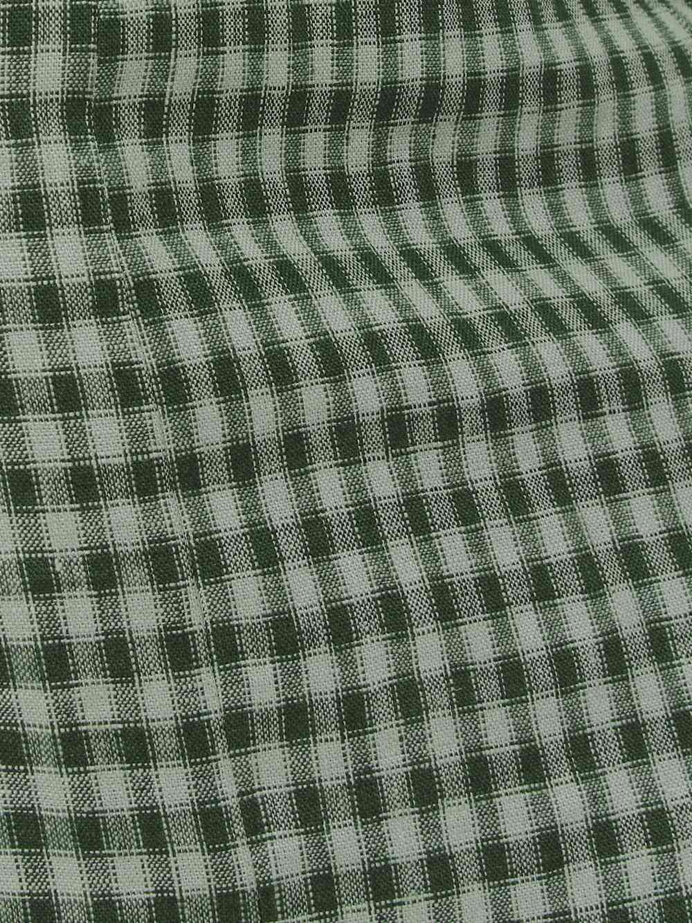 Leila Linen Romper - Cactus Check