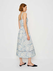 Everett Linen Dress - Porcelain