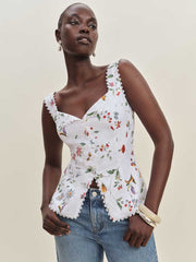 Viola Linen Top - Corsini