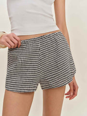 Tiffie Linen Short - Remy Check
