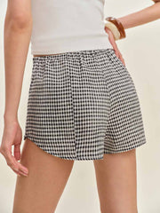 Tiffie Linen Short - Remy Check