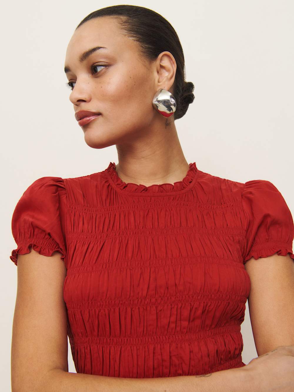 Kiria Dress - Lipstick