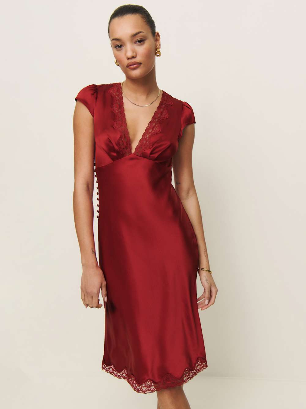 Florence Silk Dress - Sangre