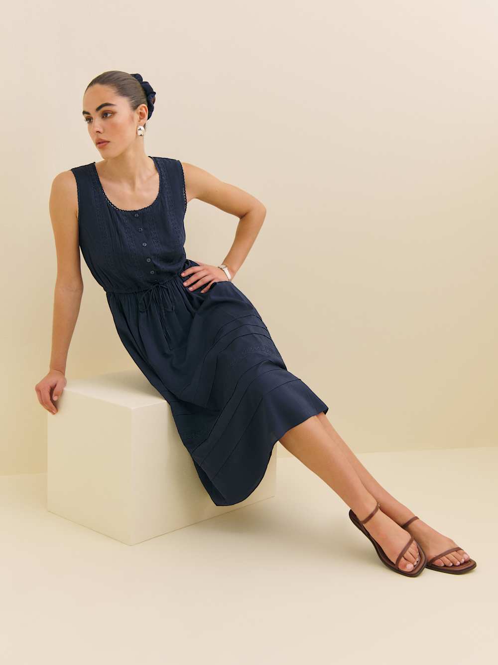 Lonnie Dress - Navy