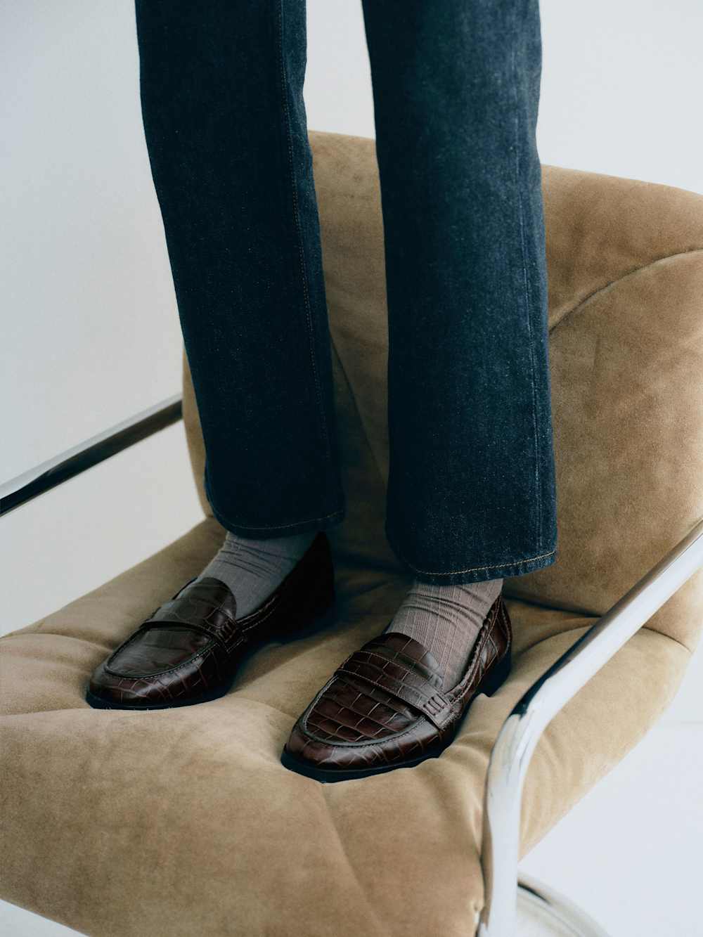 Kaylee Loafer - Dark Chocolate Croc