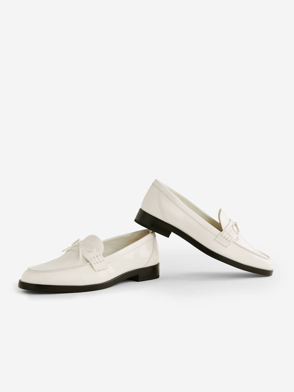 Kaylee Loafer - White Bow