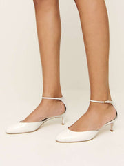Luanna Pump - White Patent