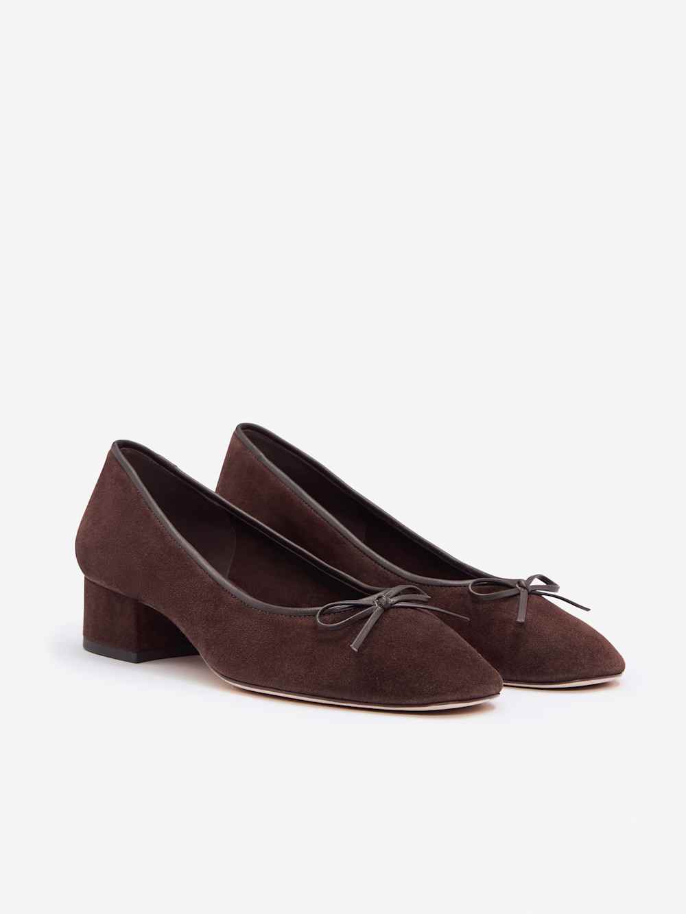 Terry Ballet Pump - Espresso Suede