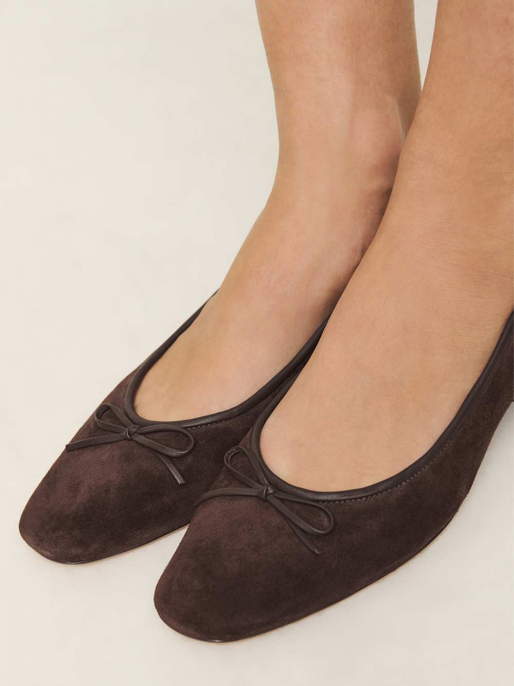 Terry Ballet Pump - Espresso Suede