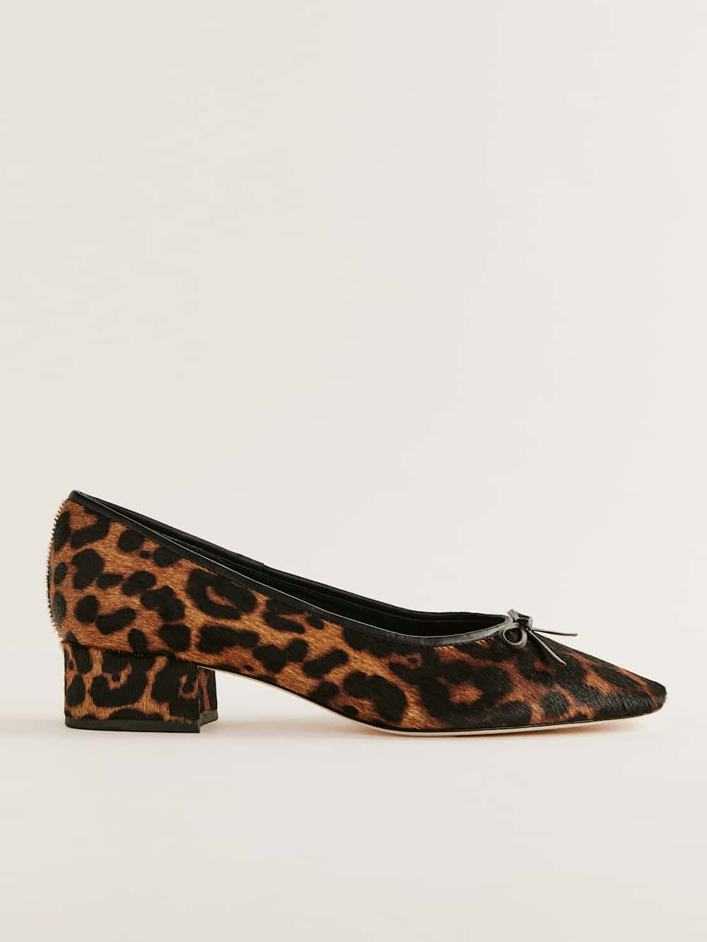 Terry Ballet Pump - Leopard Haircalf