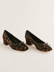 Terry Ballet Pump - Leopard Haircalf