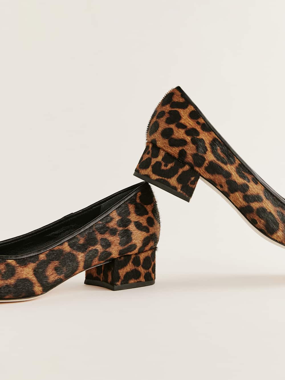 Terry Ballet Pump - Leopard Haircalf