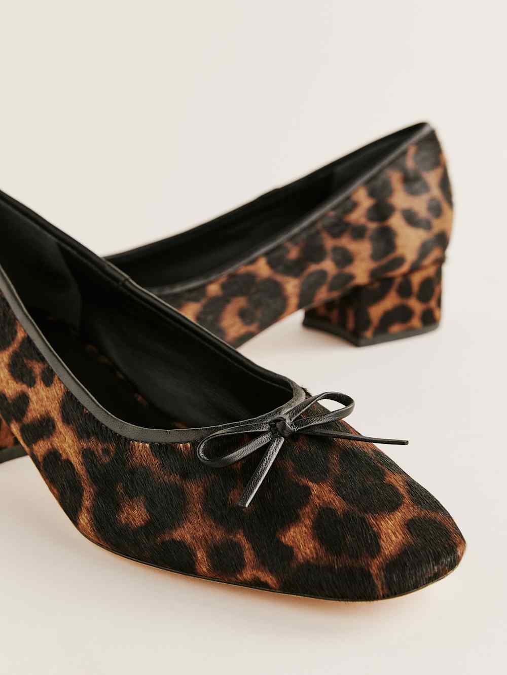 Terry Ballet Pump - Leopard Haircalf