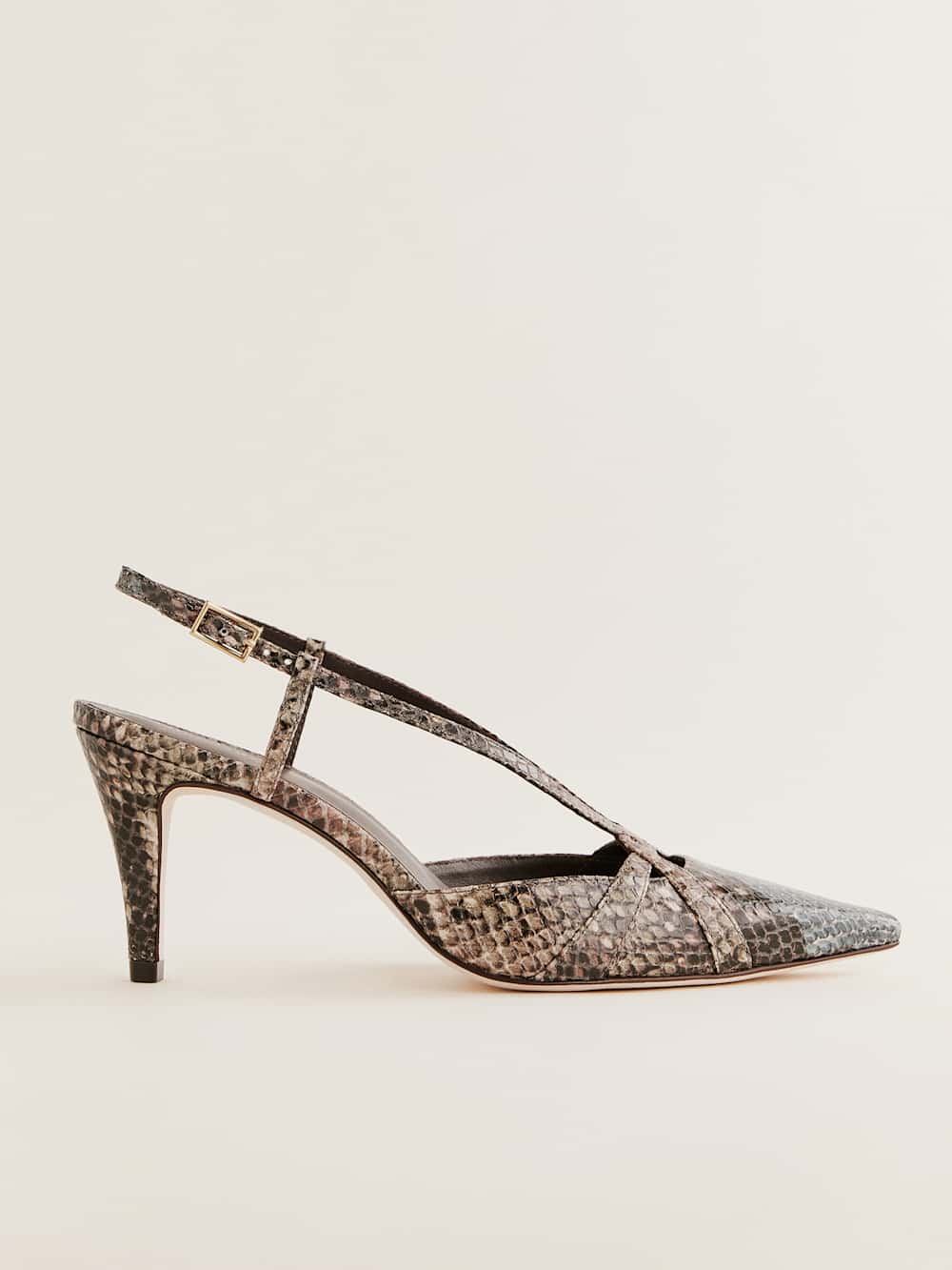 Patty Slingback Heel - Cedar Snake