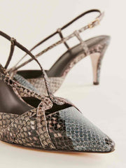 Patty Slingback Heel - Cedar Snake