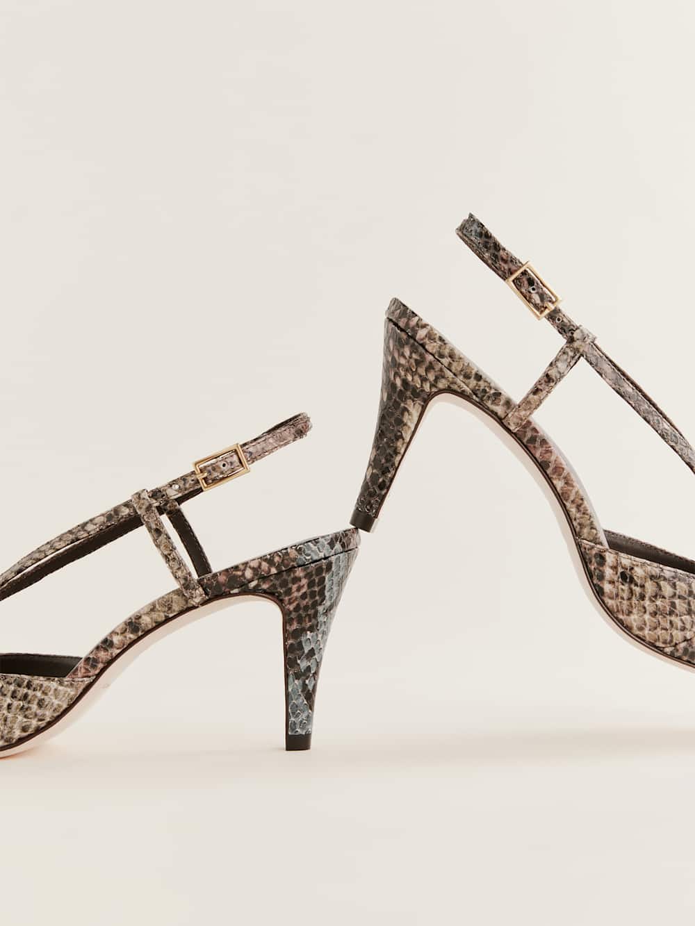 Patty Slingback Heel - Cedar Snake