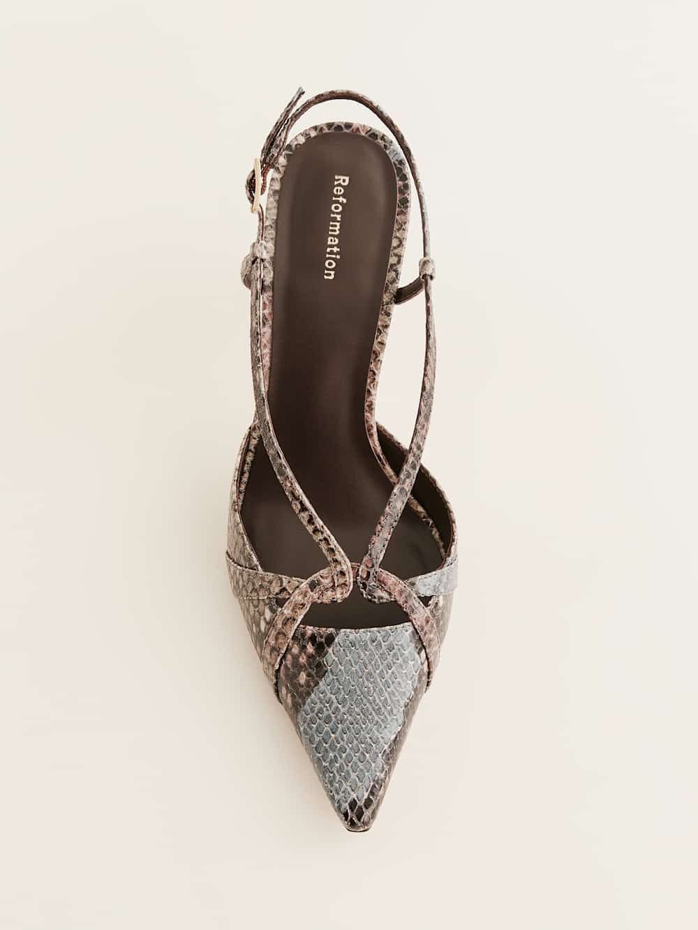 Patty Slingback Heel - Cedar Snake