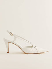 Patty Slingback Heel - White Patent