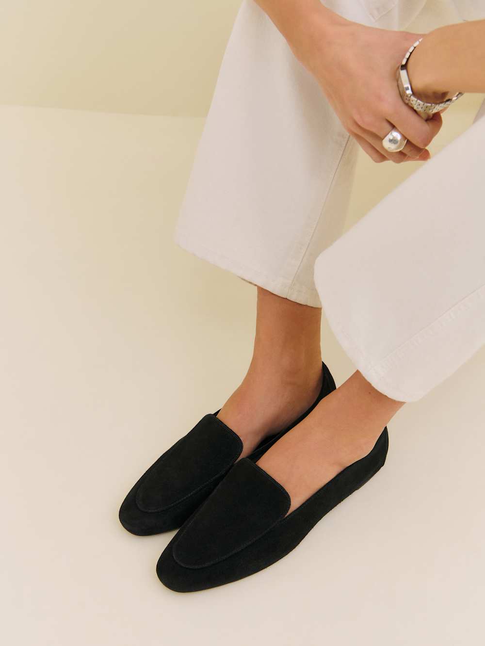 Kat Soft Loafer - Black Suede