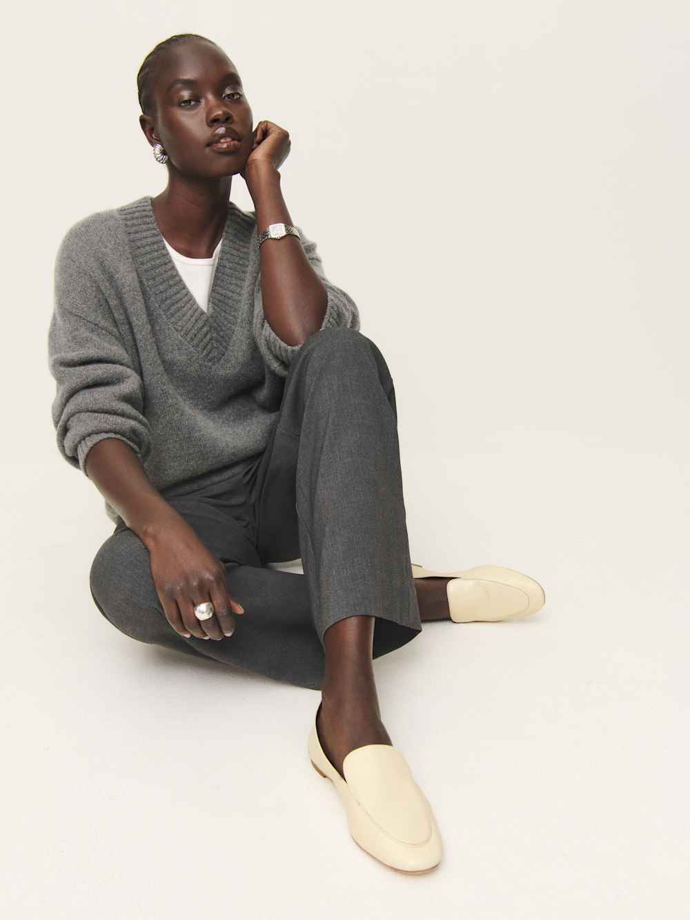 Kat Soft Loafer - Cream Puff Leather