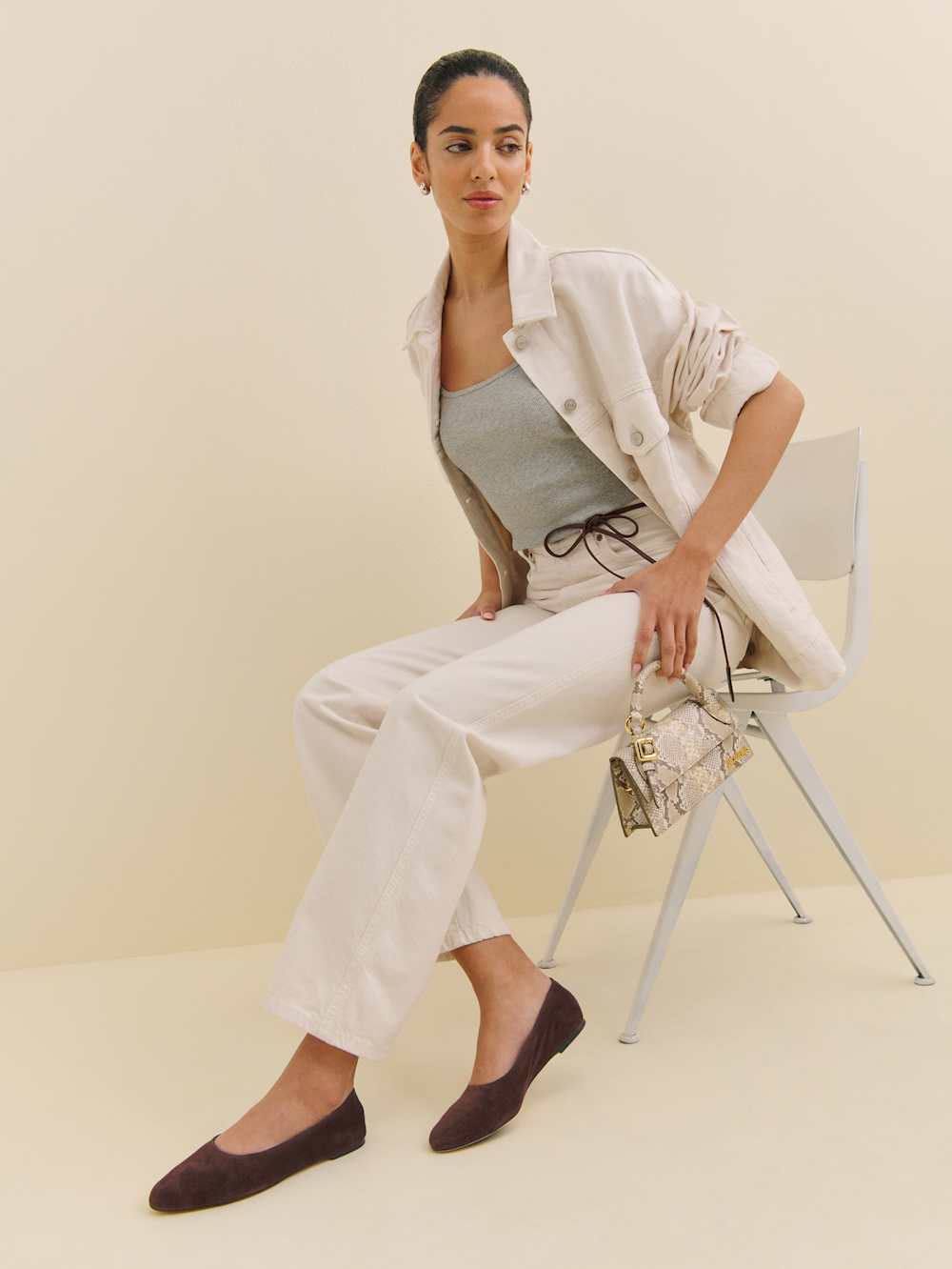 Maren Ballet Flat - Espresso Suede