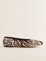 Maren Ballet Flat - Zebra Haircalf