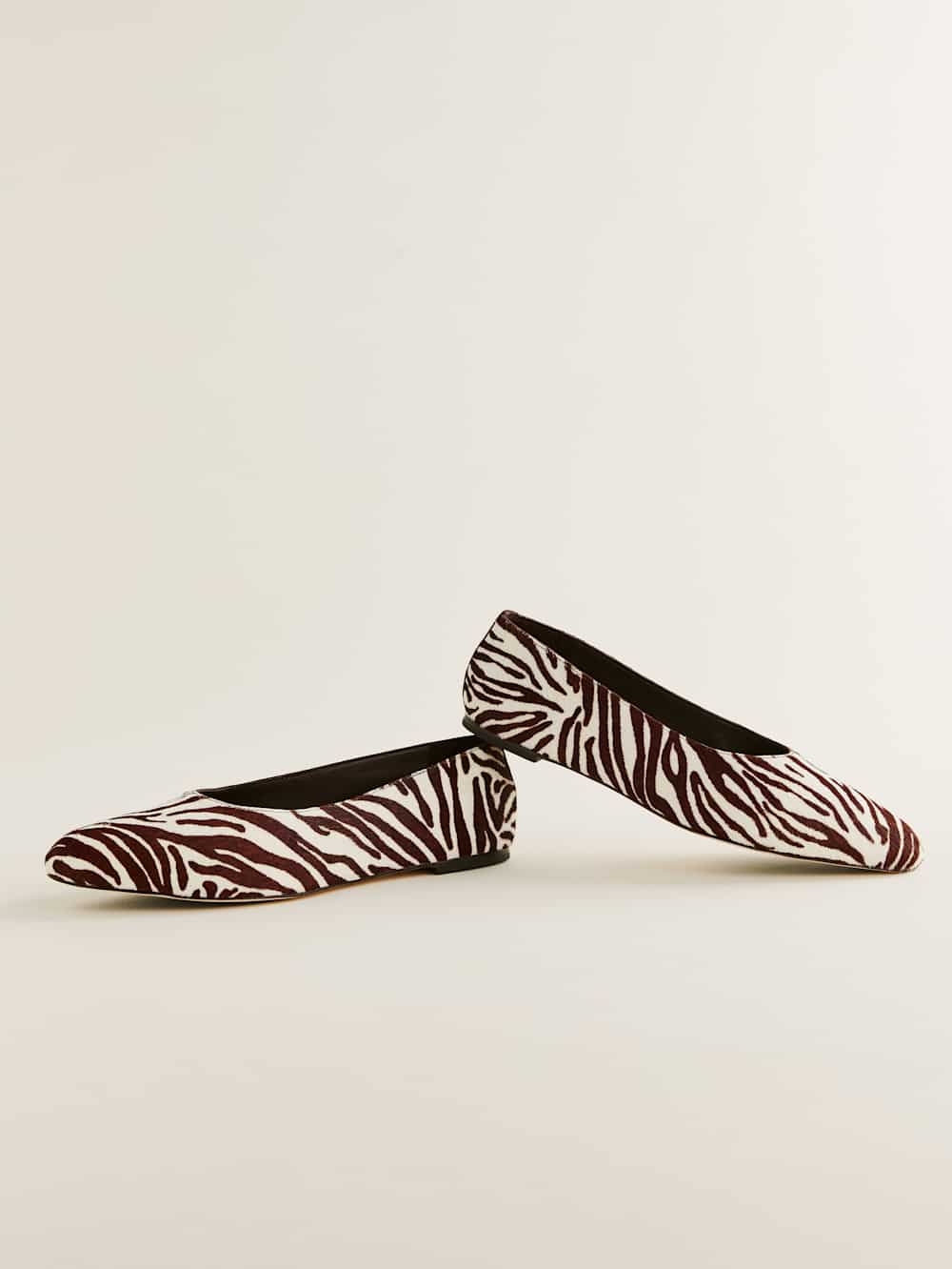 Maren Ballet Flat - Zebra Haircalf