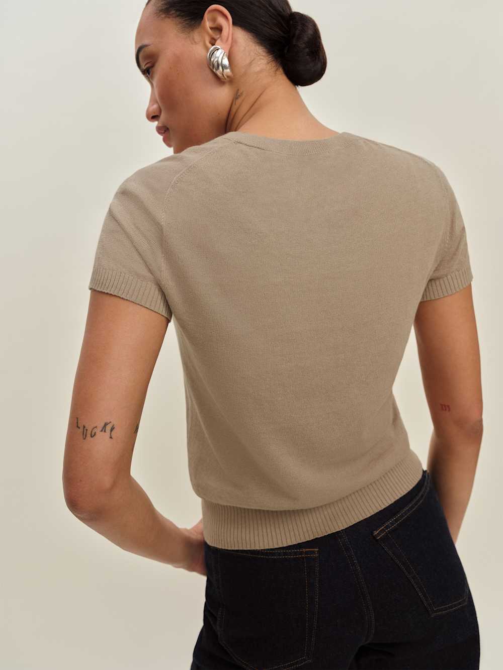 Aviva Linen Cotton Crew - Pita