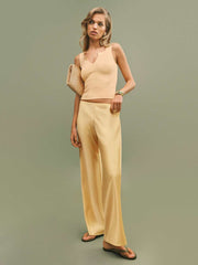 Rylie Cotton Sweater Tank - Parmesan