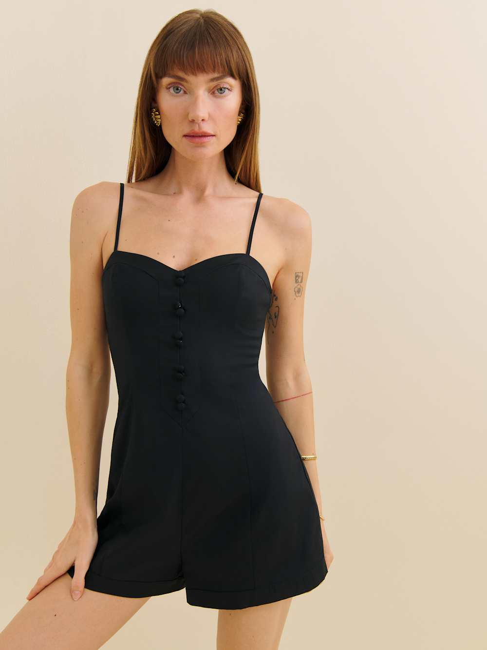 Blanca Romper - Black