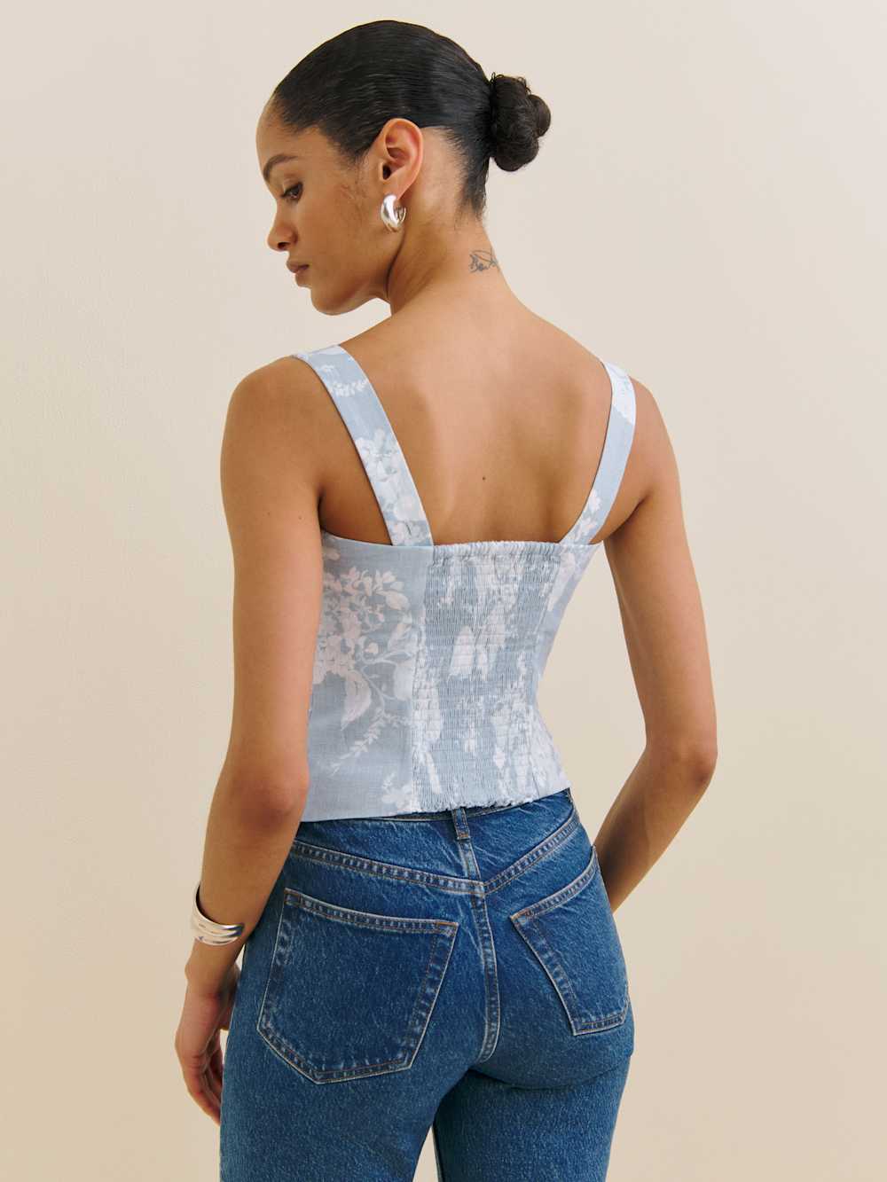 Darci Linen Top - Angelic
