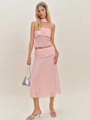 Petites Olivia Low Waist Skirt - Sugar Blossom