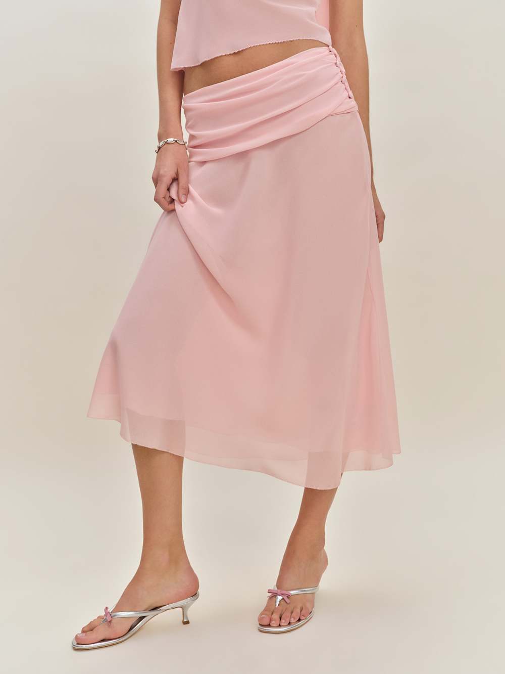 Petites Olivia Low Waist Skirt - Sugar Blossom