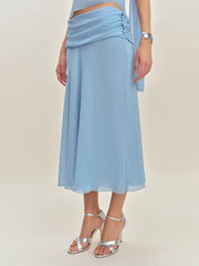 Petites Olivia Low Waist Skirt - Ice Water