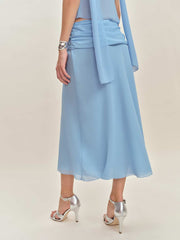 Petites Olivia Low Waist Skirt - Ice Water