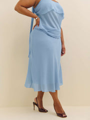 Olivia Low Waist Skirt Es - Ice Water